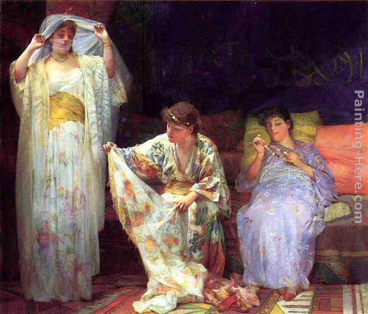 The Harem painting - Henry Siddons Mowbray The Harem art painting
